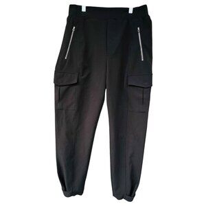 Athleta Endless High Rise Cargo Pants Size 10 Athletic Stretch Black Jogger